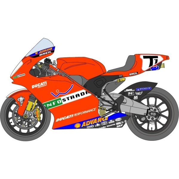 Photo1: 1/12 Ducati Desmosedici 03 test decal (1)