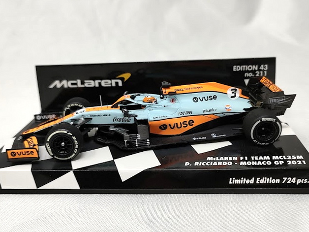 人気SALE大人気◎ 1/18 マクラーレン MCL35M No.4 マクラーレン 3rd モナコ GP 2021 Lando Norris With No.3 Board [18S597]＊未開封新品！ レーシングカー