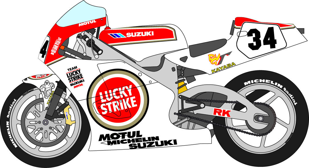 1/12 Suzuki '93 Gamma additional logo decal